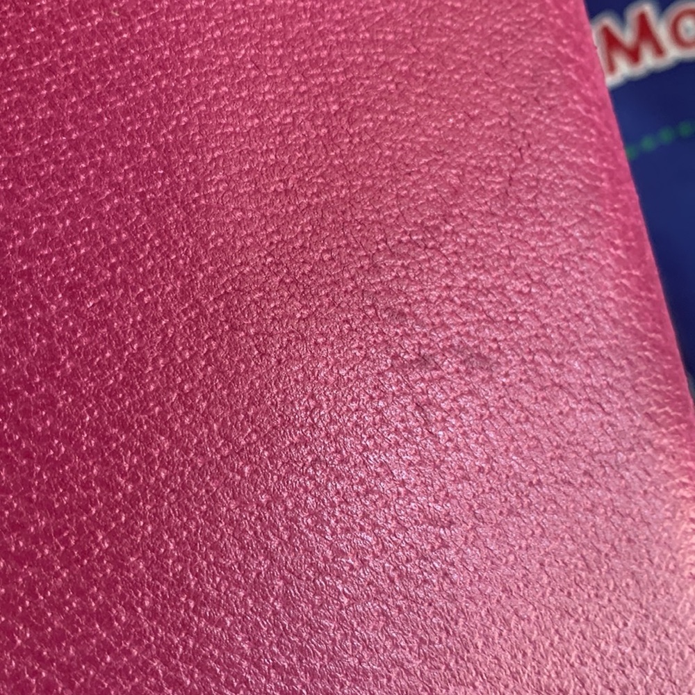 Kate Spade New York Magenta Leather Envelope Clutch Snap Enclosure - Unique! - Picture 7 of 10